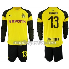 Completo Calcio Borussia Dortmund Guerreiro 13 Bambino Divisa Prima 2018/2019 ML